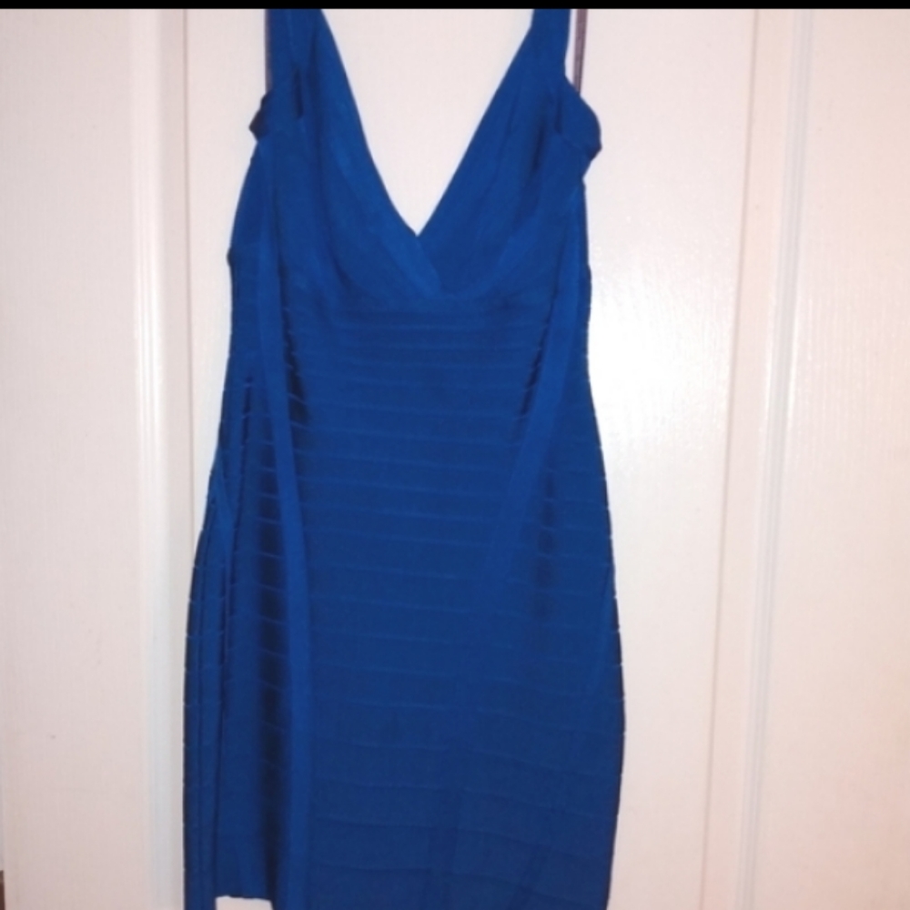Herve Leger blue bandage dress 😍 (offers welcome)